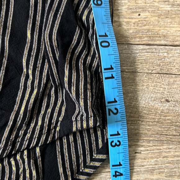 Antik Batik Black & Gold Striped Top Size M/40 - Picture 9 of 9